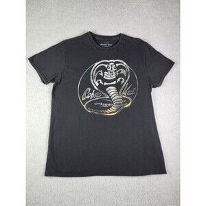 Cobra Kai T-Shirt Mens Size L Black Fifth Sun Crewneck Short Sleeve 100% Cotton